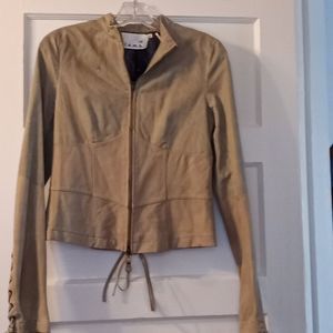L.A.M.B Short leather Jacket sz 4.